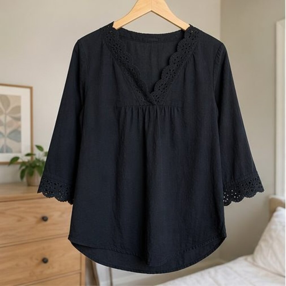 Sage Tie Neck Blouse